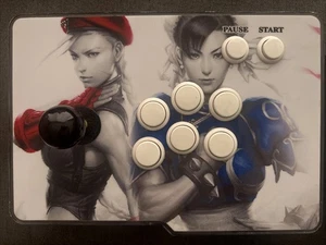 Street Fighter Arcade Fight Stick with Cammy and Chun-Li Artwork (2 Pads) - Picture 1 of 3