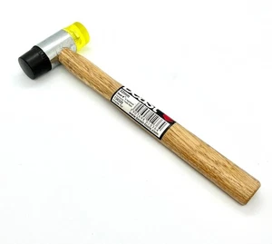 Ausbeulhammer 32mm | Schonhammer Gummi/Kunststoff Karosseriehammer Holzstiel - Bild 1 von 1