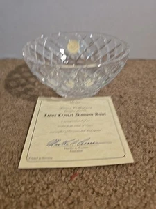 Lenox Collections Crystal Diamond Bowl 5" New In Box. - Picture 1 of 6
