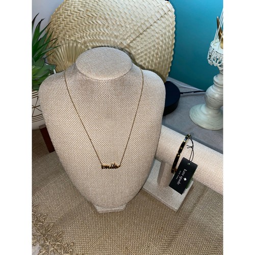 Lotto Pacchetto Gioielli Kate Spade New York Smile Nuovo con etichette Collana Bracciale Tono Oro