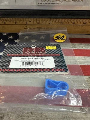 RB Innovations PC1000-01B Fuel Line Pinch Clip: BLUE 1pc. - Image 1 of 3