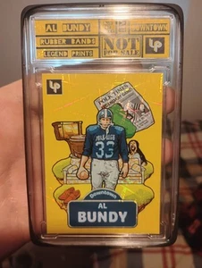 Al Bundy Downtown. Art Card W/Bag Rubber_Band$ Series. Yellow Lazer Holo. - Picture 1 of 3