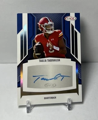 2024 SAGE HIT Low Series - Autographs Taulia Tagovailoa #A-TT (AU, RC) - Image 1 of 2