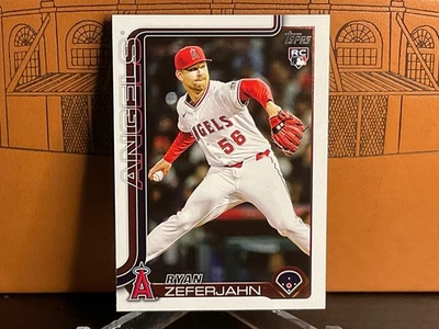 Ryan Zeferjahn, Los Angeles Angels - 2025 Topps Update Series…Rookie Card (RC) - Image 1 of 2