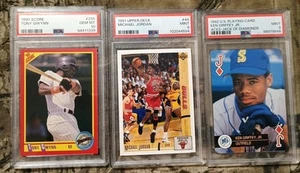 PSA Graded Cards with 💥Ken Griffey Jr, Michael Jordan, Tony Gwynn 💥 - Picture 1 of 6