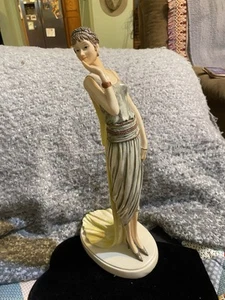 Art Deco Retro Flapper Lady Roaring 20's Statuette Figurine By Seymour Mann - Picture 1 of 7