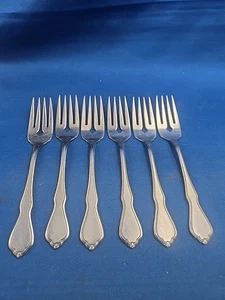 Lot of 6 Oneida TRINITY Stainless Salad Forks 6 1/4" - Picture 1 of 5