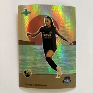 2024 Parkside Pacific NWSL #18 Trinity Rodman - Heat Wave #d /75 SSP Spirit - Picture 1 of 2