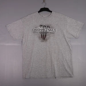 Vintage Delta Pro Weight Herren T-Shirt Gr. XL Grau Finishing Nails John 19:30 - Bild 1 von 8