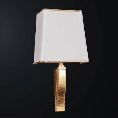 Applique classico in legno foglia oro e ottone a 1 luce BGA 3171-a - Immagine 1 di 2