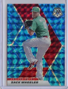 2021 Panini Mosaic Mosaic Reactive Blue #50 Zack Wheeler - Picture 1 of 1