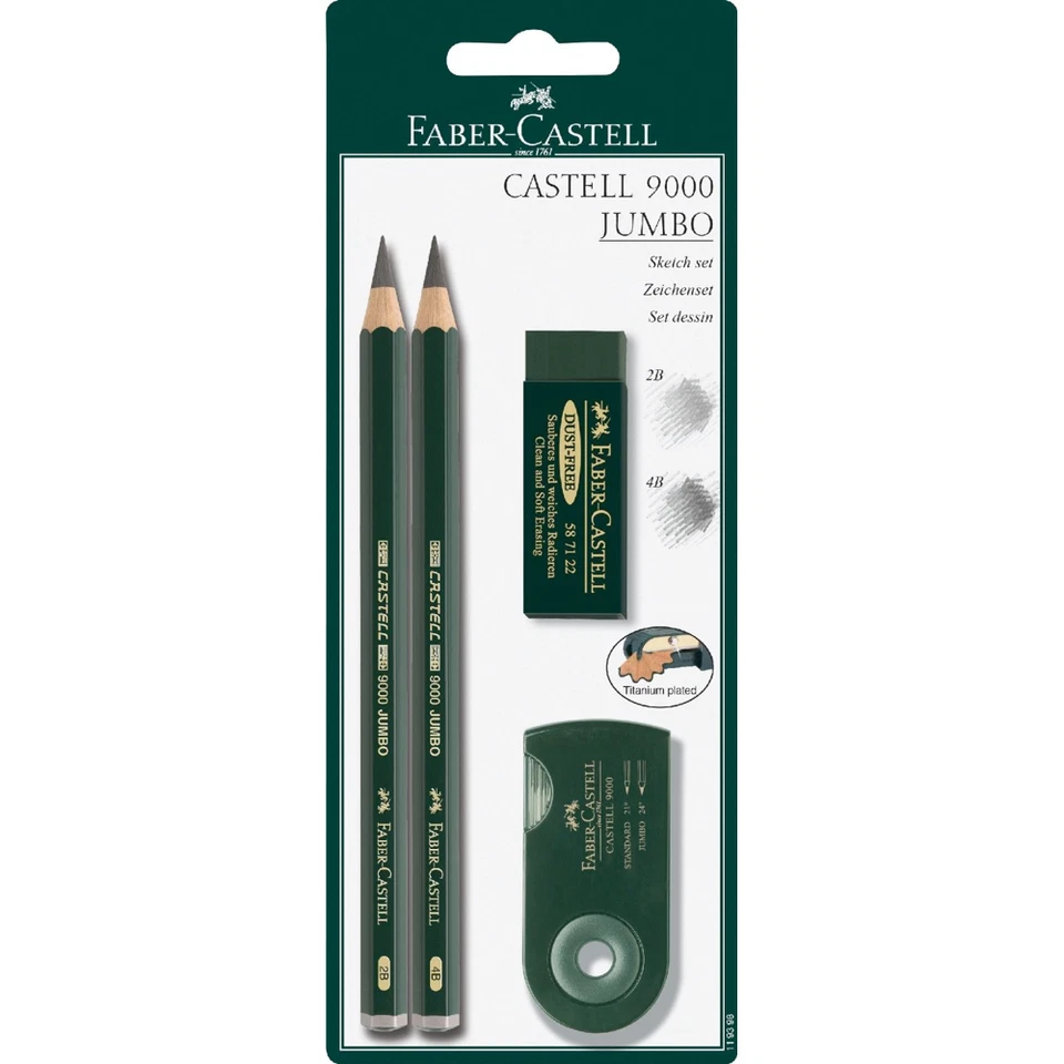 Faber-Castell USA Fc119398 Jumbo Castell Sketch Set