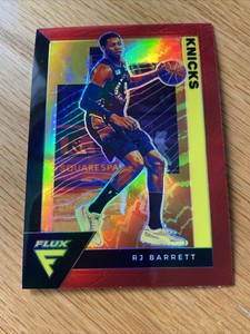 2020-21 Panini Flux Red Parallel RJ BARRETT Basketball Card 116 Knicks
