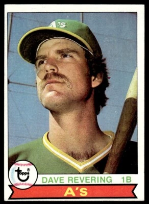 1979 Topps Dave Revering Oakland Athletics #224 - Image 1 of 2
