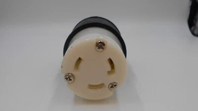 Legrand Pass & Seymour 3-Way 30A 250V L630C Black Turnlok Connector - Image 1 of 4