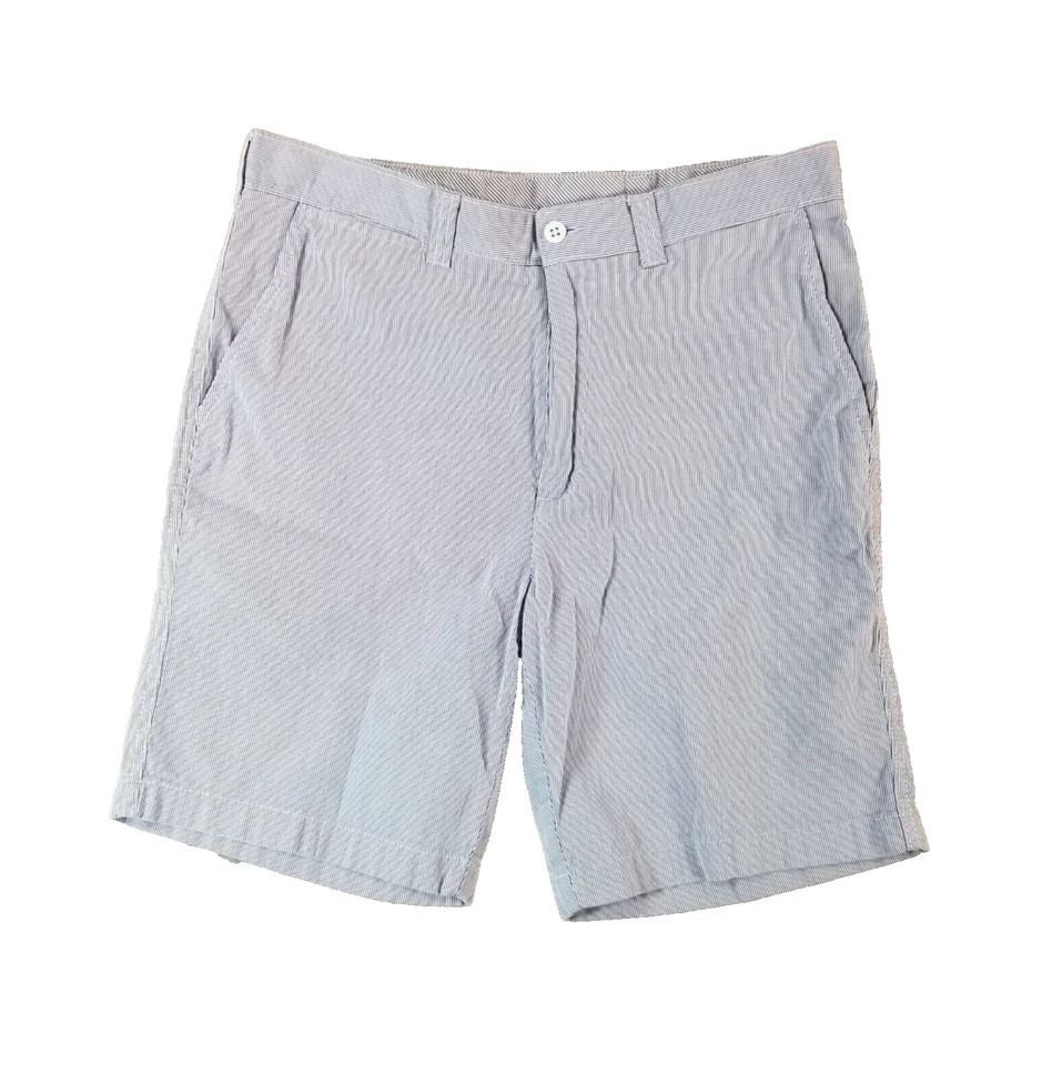 Daniel Cremieux Pantalones Cortos Hombre 33x9 Azul Blanco Rayas Algodón Exterior Preppy Foto 1 de 4