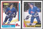 DAVID SHAW , QUEBEC NORDIQUES , 2 CARDS (SEE SCANS)