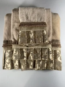 Avanti A Set Of 3 Towels 100% Cotton Gold - Picture 1 of 11