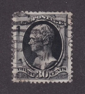 MATT'S STAMPS SCOTT #190 ALEXANDER HAMILTON 30-CENT, USED VF/XF-85 CV$140 - Picture 1 of 3