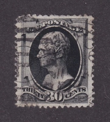 MATT'S STAMPS SCOTT #190 ALEXANDER HAMILTON 30-CENT, USED VF/XF-85 CV$140 - Image 1 of 3