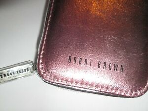 Bobbi Brown Faux Leather Gradient Cosmetic Case Bag New Pink/Silver