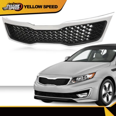 Chrome Bumper Replacement Grille Fit for 2011 2012 2013 Kia Optima EX LX  - Image 1 of 4