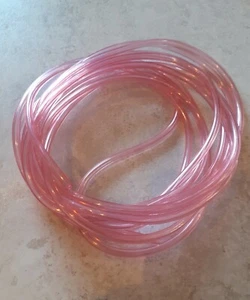 Pink Tint Petrol Fuel Carb Overflow / Vent Pipe for 4mm - 5mm Fittings 0.5M Long - Picture 1 of 3