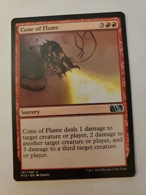 MTG Magic The Gathering Card Cone of Flame Sorcery Red 2015  - Image 1 of 2