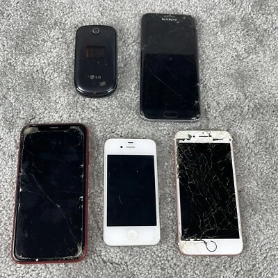 iPhone XR iPhone 6S iPhone 4 Samsung Galaxy S7 Edge LG Abatible SOLO PARA REPUESTOS Foto 1 de 4