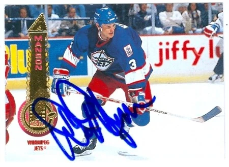 Dave Manson autographed Hockey Card (Winnipeg Jets) 1994 Pinnacle #51 - Image 1 of 1
