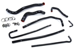 HPS Black Silicone Radiator + Heater Hose Kit Coolant Replacement 57-1316-BLK - Foto 1 di 2