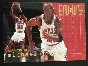 1995-96 Fleer End 2 End 9 Michael Jordan