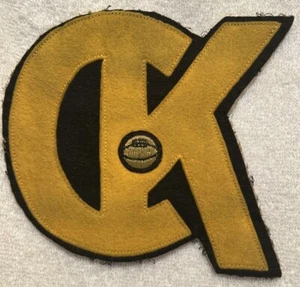 Vintage Basketball Letterman's Chenille Patch "CK" Maybe Christ the King Evansville - Bild 1 von 4