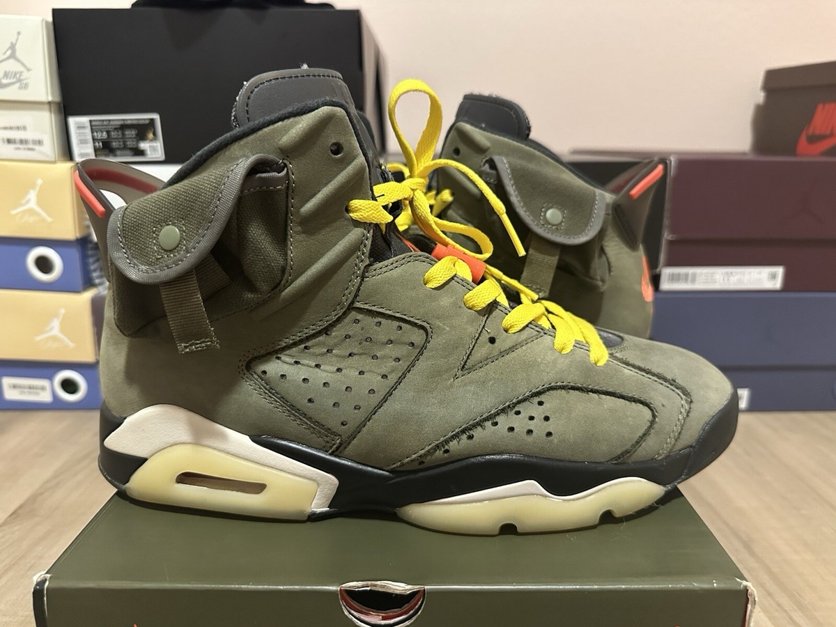 Jordan 6 Retro x Travis Scott Mid Olive for Sale Jordan 6 Retro x Travis Scott Mid Olive for Sale