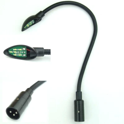 LED Minilight Gooseneck Lamp XLR 3-Pole Flexilight Gooseneck Light Lamp - Image 1 of 4