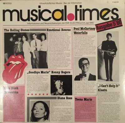 Various - Musical Times • Ausgabe 5'80 12" Comp Promo Vinyl Sch - Bild 1 von 2
