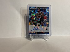 2020 Panini Prizm Draft Picks Saben Lee Blue Ice Rookie Autograph #33/75