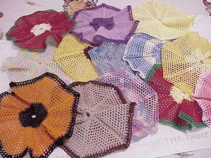Kitchen Dishcloth Doilie thread crochet pattern - Picture 1 of 5