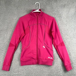 FILA Sport Womens XS Pink Full Zip Sweatshirt Athletic Breathable Running Active - Picture 1 of 10