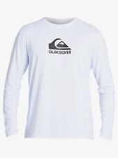 QUIKSILVER Men's L/S Surf Shirt SOLID STREAK - White - Medium - - LAST ONE