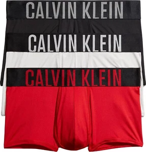 Calvin Klein Intense Power Mirco 3-Pack Low Rise Trunk Size XS Black/Red/White - Picture 1 of 4