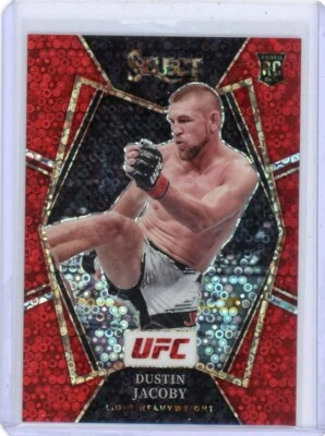 2022 Select UFC Prizm Red Disco /99 Rookie DUSTIN JACOBY No. 189! - Image 1 of 2