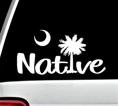 Calcomanía pegatina árbol palmetto nativo de Carolina del Sur SC camioneta coche vacaciones playa Foto 1 de 4
