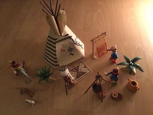 Playmobil 90er Jahre Indianer Dorf 1. Hand - Bild 1 von 8