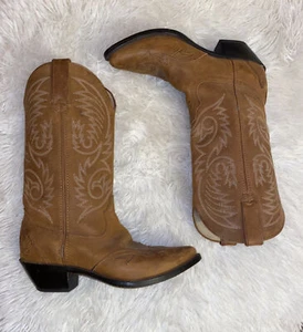 Botas occidentales de cuero Durango RD5302 para mujer dos tonos ornamentadas 6 M niña vaca niño - Imagen 1 de 12