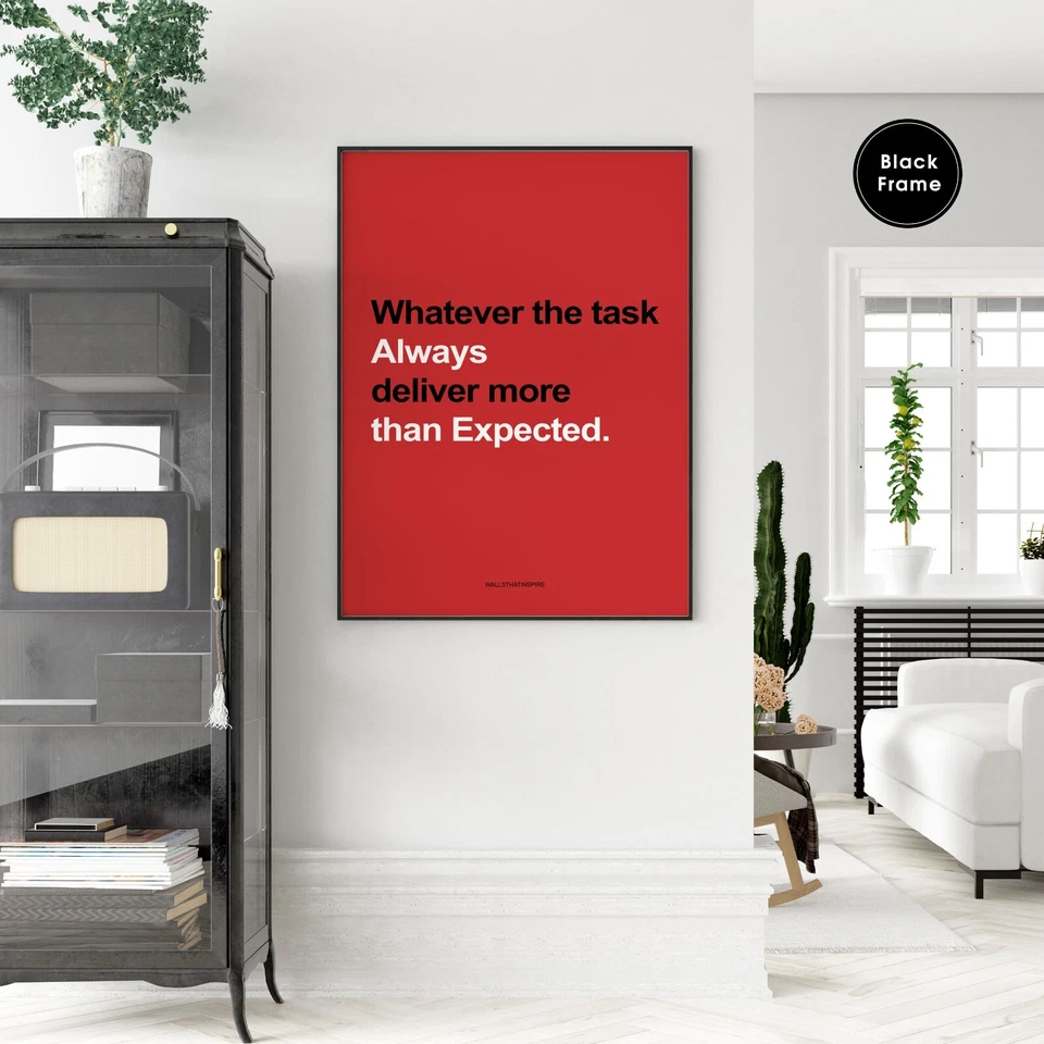 Motivational Poster, Deliver More, Motivational Wall Art, Motivational Quotes - Image 1 of 1