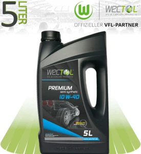 WECTOL Motoröl 10W-40 Premium 10W40 (ACEA A3/B4, API SL/CF, VW 505.00) 5 Liter - Bild 1 von 2