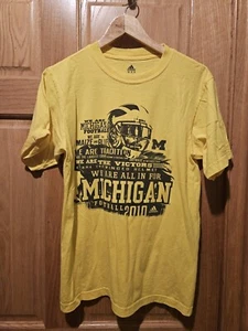 Vintage Michigan Wolverines Football Shirt 2010 Schedule Adult T-Shirt Medium - Picture 1 of 3