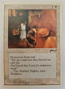 MTG Magic The Gathering Card Repentant Blacksmith Summon Smith White Mirrodin - Picture 1 of 2