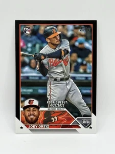 JOEY ORTIZ RC 2023 Topps Update Series #US126 Rookie Black Parallel 72/72 - Picture 1 of 2